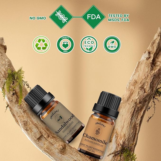yethious Chamomile Sandalwood Essential Oil 100% Pure Organic Chamomile - Image 5