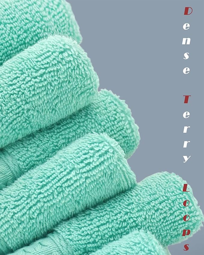 Cleanbear Washcloths for Your Body 100% Cotton Facecloths Extra Soft Bathroom - Image 4