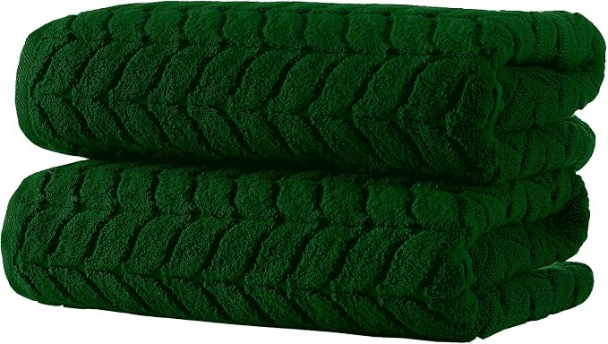 BAGNO MILANO Turkish Bath Towels, Soft Plush Jacquard Luxury Bath Towels - Image 3