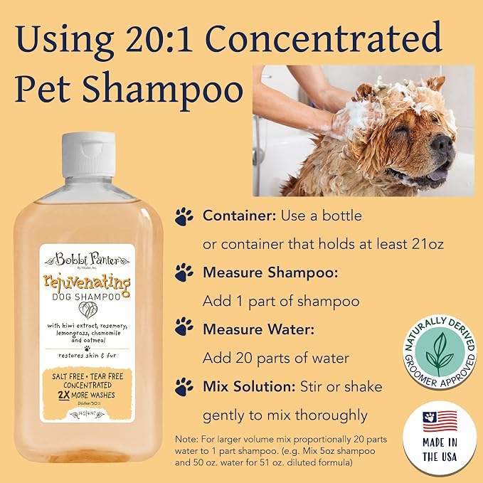 Bobbi Panter Rejuvenating Dog Shampoo, Restores & Revitalizes Skin & Fur - Image 4