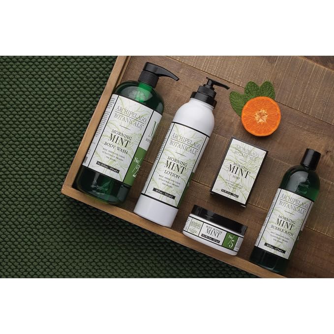 Archipelago Botanicals Morning Mint Body Wash, Moisturizing Body Wash - Image 6