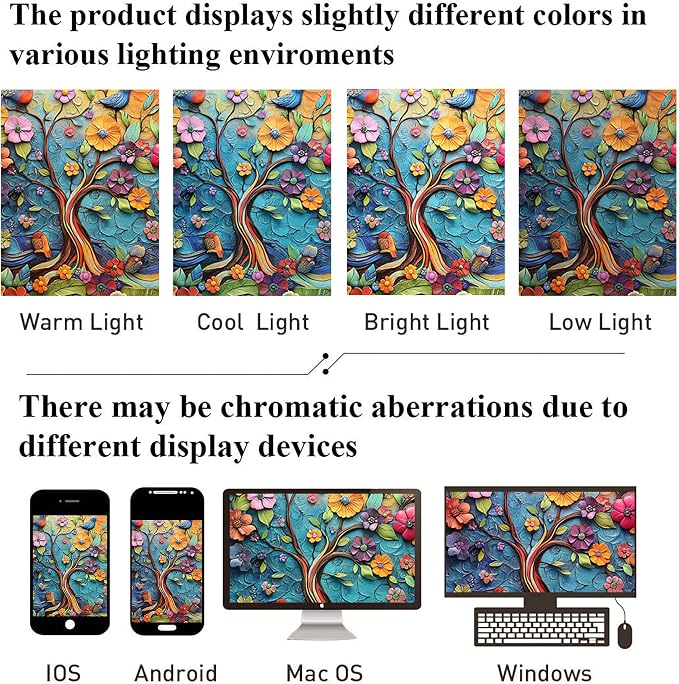 Bohemian Shower Curtain, Boho Floral Print Water Repellent Polyester Fabric - Image 7
