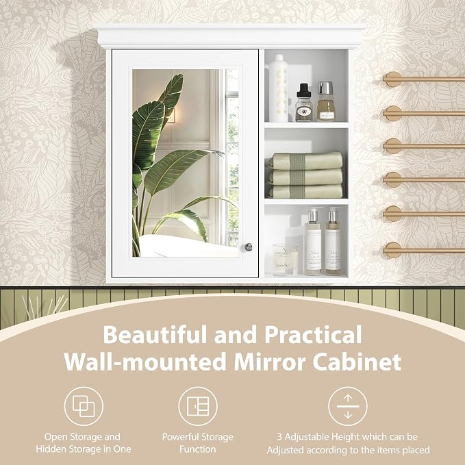 30'' x 28'' Bathroom Medicine Cabinet - Image 8