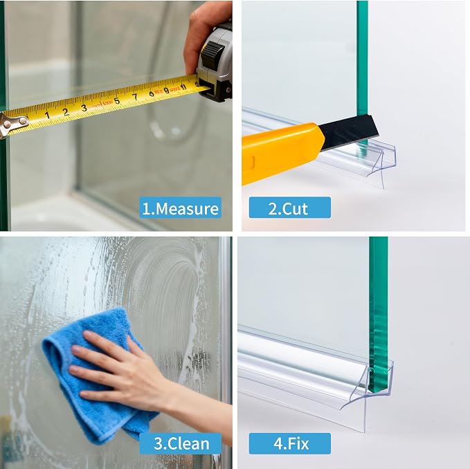ShowerDoor Bottom Seal 2-Pack 3/8" x 36" Frameless Glass Shower Door Seal Strip - Image 5