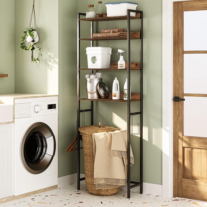 Over The Toilet Storage Rack, 4 Tier Bathroom Organizer Over Toilet, - Image 6