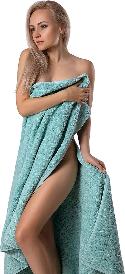 Turkish Cotton Ultra-Soft Plush Absorbent Quick Dry Bathroom Towel Set - Image 4