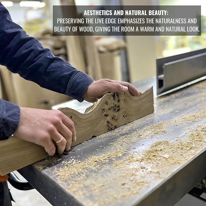 RWA Live Edge Floating Shelf – Unique Wood Floating Shelf - Image 6