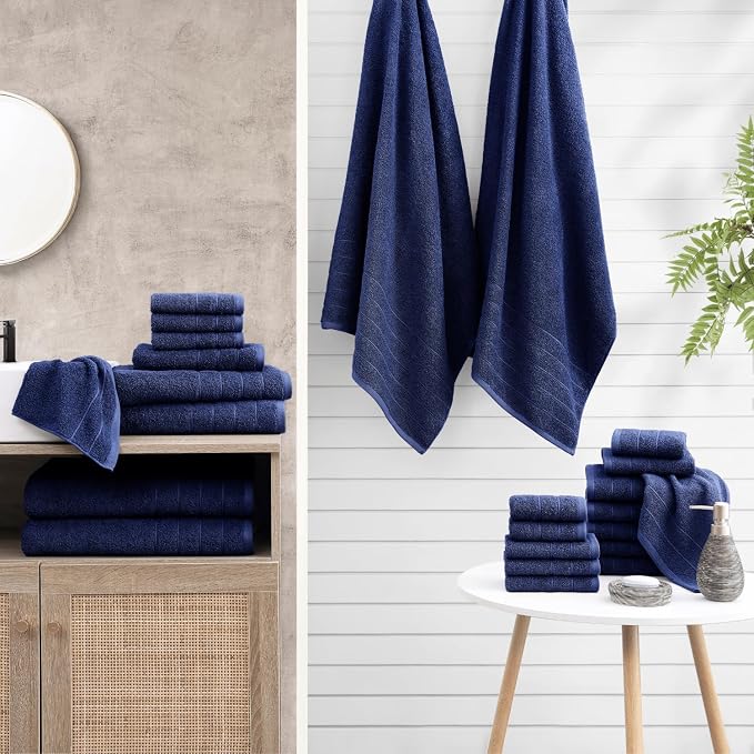 Casa Platino 100% Cotton 8 Piece Bath Towel Set - Image 2