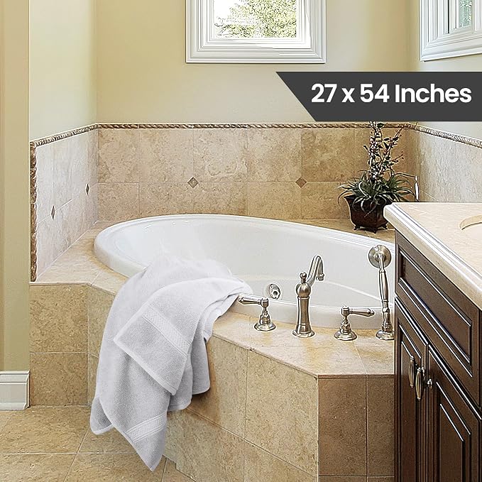 Utopia Towels 4 Pack Premium Bath Towels Set, 27 by 54 Inches, 100% Ring Spun - Image 2