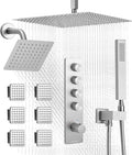 VEVOR Shower Faucet Set, 16 Inch Thermostatic Ceiling Mount Rainfall Shower by VEVOR