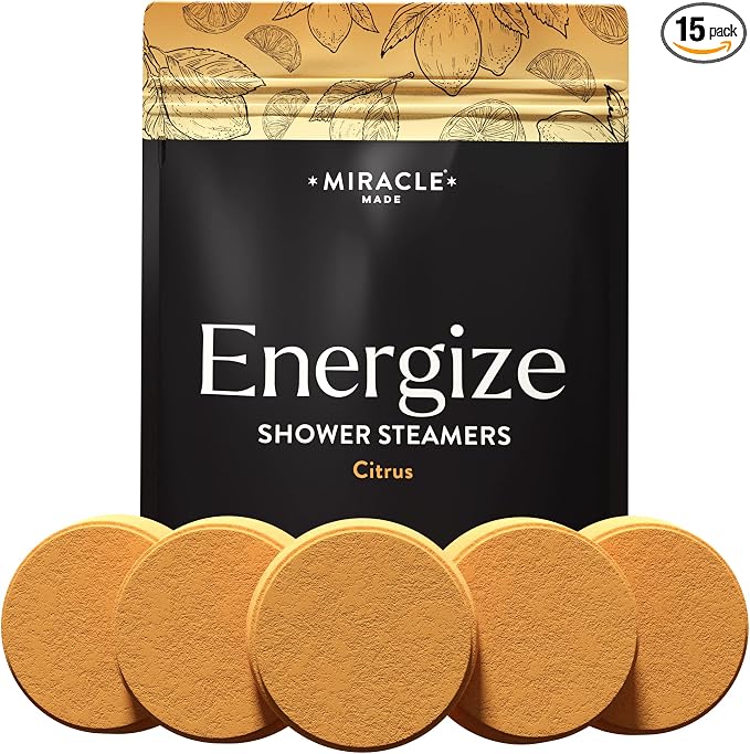 Miracle Made Citrus Mint Aromatherapy Shower Steamers – Essential Oil Shower by MiracleMade
