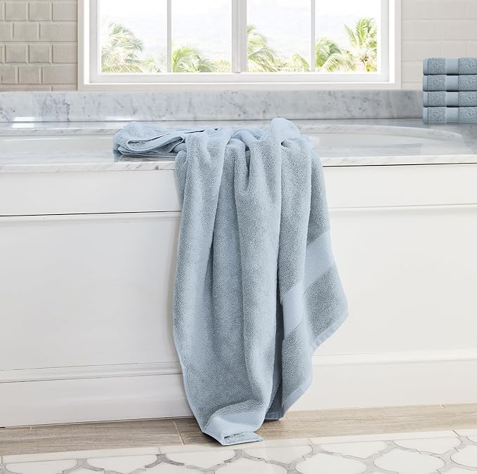 Delara Organic Cotton Luxuriously Plush Bath Towel 10 Piece Set|GOTS & Oeko-TEX - Image 2