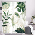 Sage Green Boho Shower Curtain 54Wx78H Small Stall Modern Abstract Mid Century by MitpokBrand