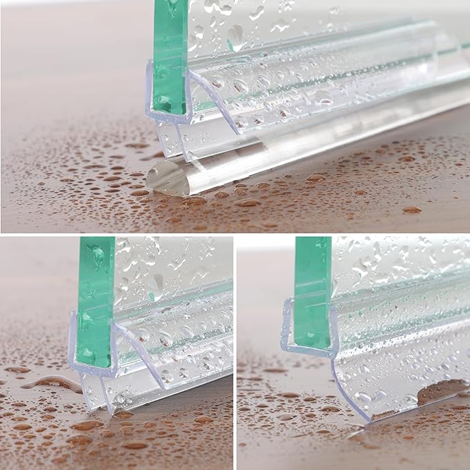 Frameless Shower Door Seal Strip 2 Pack x 39 Inch U - Image 8