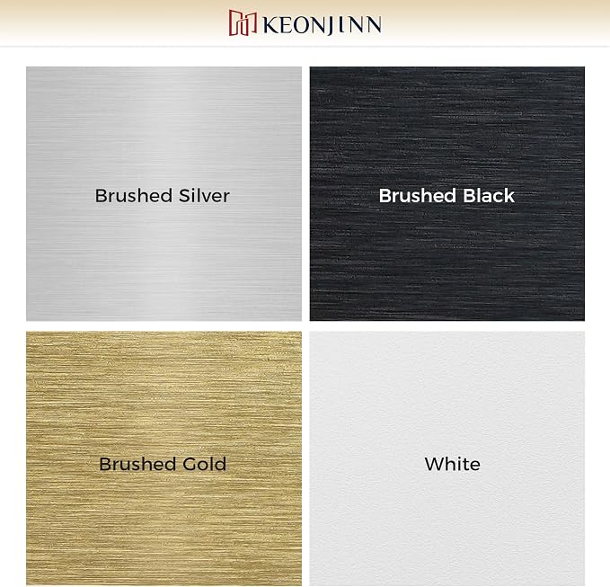 Keonjinn 17" x 25" Silver Bathroom Medicine Cabinets - Image 4