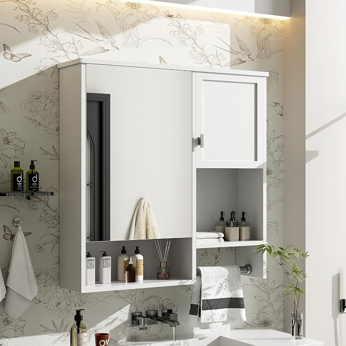 29'' x 28'' Modern Wall Mounted Bathroom Medicine Cabinet, Bathroom Wall - Image 8