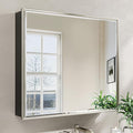 30x26 Pre-Assembled Bathroom Medicine Cabinet Mirror, Surface or Recessed by QUEENFUN