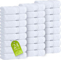 Wealuxe White Washcloths 24 Pack by WhiteClassic