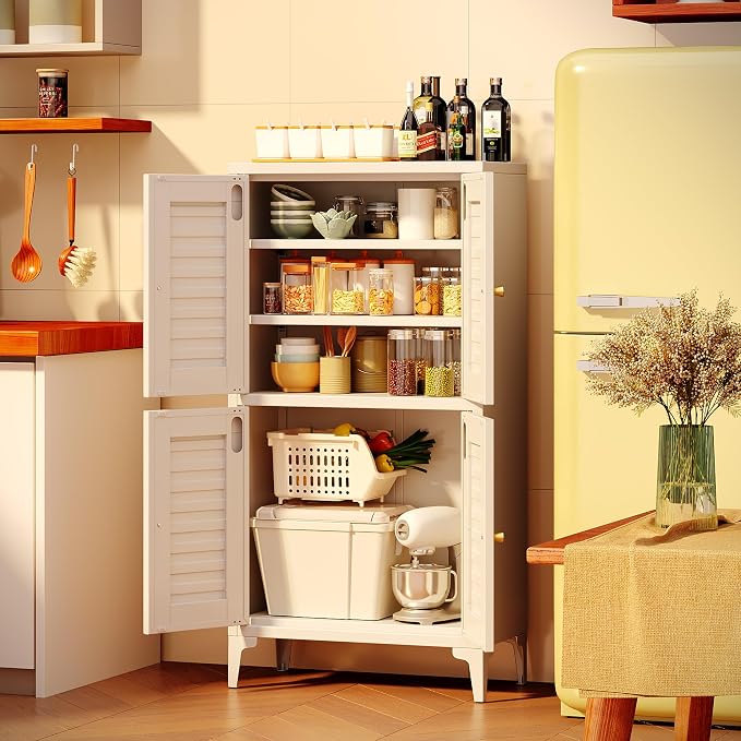 46''H Metal Small Bathroom Storage Cabinet - Image 8