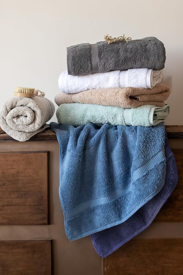 SALBAKOS 100% Turkish Cotton Hand Towel Set of 6 16x30 inch | Heirloom Quality - Image 6