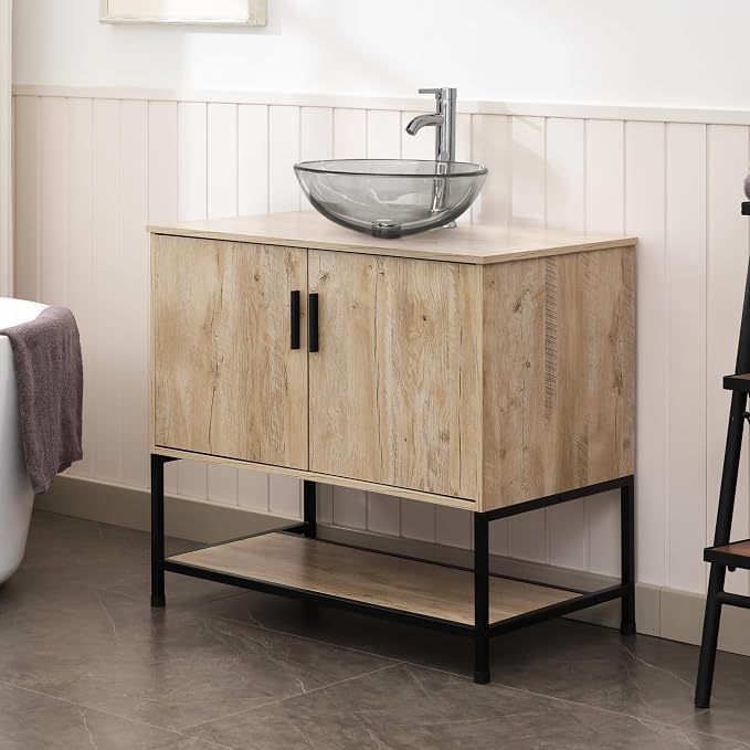UEV Rustic Oak 36" Bathroom Vanity - Image 5