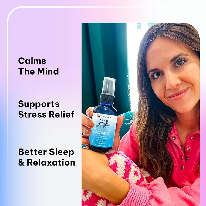 No Crap In It Calm Magnesium Spray Triple Magnesium Power: All Natural - Image 7