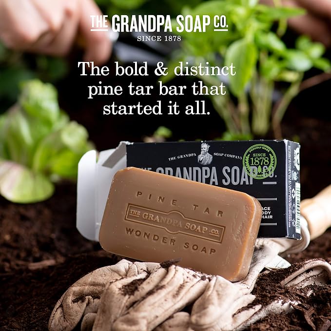 Pine Tar Bar Soap by The Grandpa Soap Company | The Original Wonder Soap | - Image 4