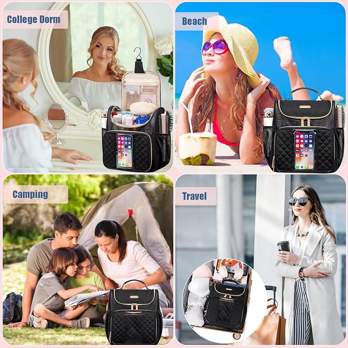 Large Toiletry Bag for Women Men, Portable Shower Caddy For College Dorms - Image 8