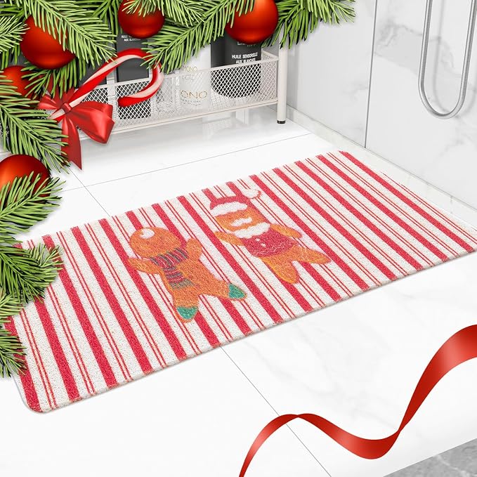 Christmas Non-Slip Bathtub Mat, Anti Slip Shower Mat, Fast Drying Bathtub Mats - Image 3