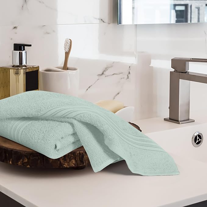 BOUTIQUO Ultra Soft Cotton 6 -Piece Hand Towel Set 16x24 Inch, Spa & General - Image 3