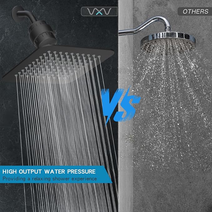 10'' High Pressure Filtered Shower Head Combo 20 Stage Shower Filter - Image 5