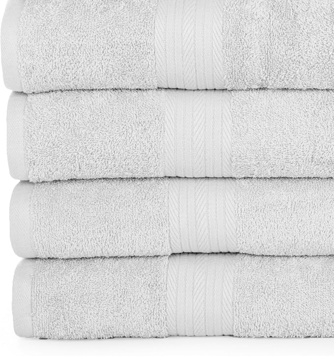 Ample Decor Bathroom Towel Set of 18-4 Hand Towel, 4 Bath Towel, 10 Wash Cloths - Image 3