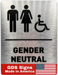 Gender Neutral Restroom Sign by GDS by GDS