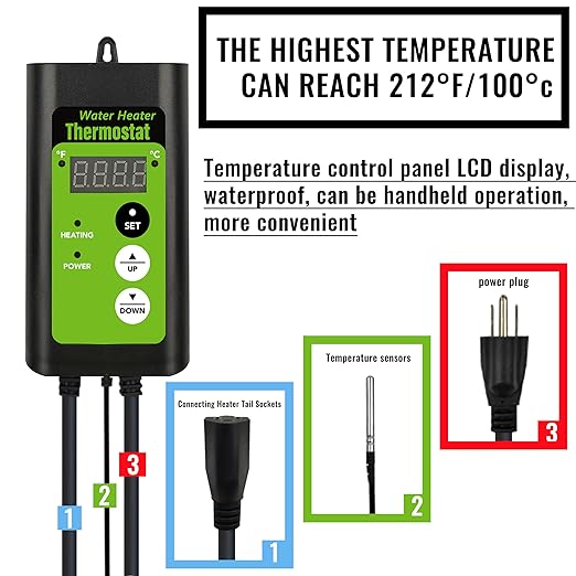 1300W Titanium Fully Submersible, Portable Pool & Hot Tub Electric immersion - Image 3