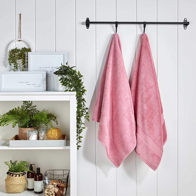 Christy Supreme Hygro 4 Piece Towel Set | Blush | 100% Luxury Supima Cotton | - Image 4