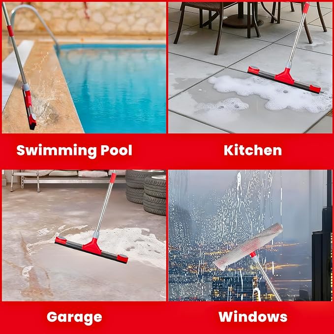 Heavy Duty Floor Squeegee for Concrete Floor – 17.3” EVA Foam Blade - Image 8