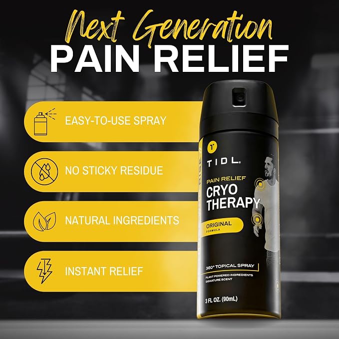 TIDL Cryotherapy Pain Relief Spray, 3 Oz Targeted Neck Pain, Joint & Muscle - Image 7