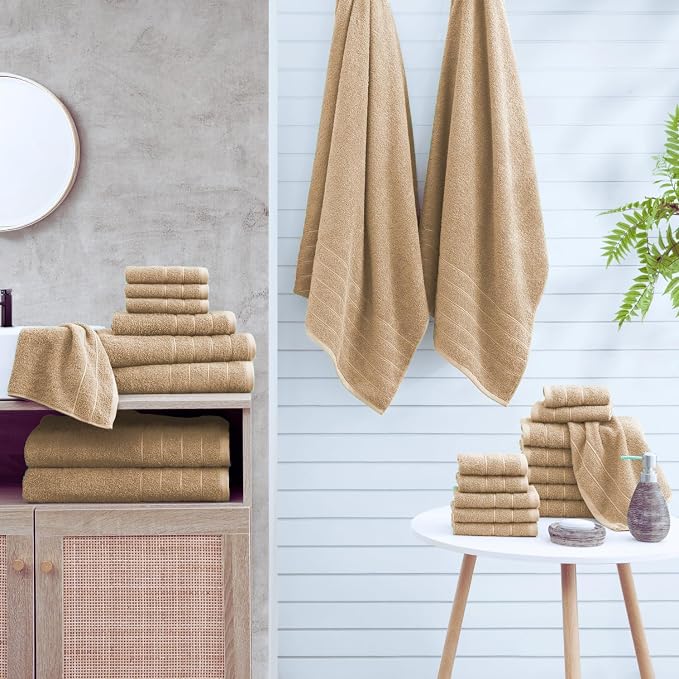 Casa Platino 100% Mercerized Cotton Bathroom Towels Set - Image 2