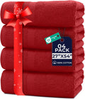 DAN RIVER Bath Towels Set of 4, 27 x 54 Inches, 100% Cotton, Larger & Lighter by DanRiver