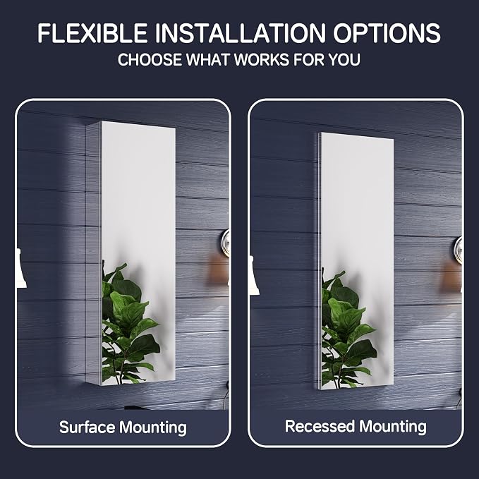Medicine Cabinet 12" x 36", Bathroom Medicine Cabinet - Image 3
