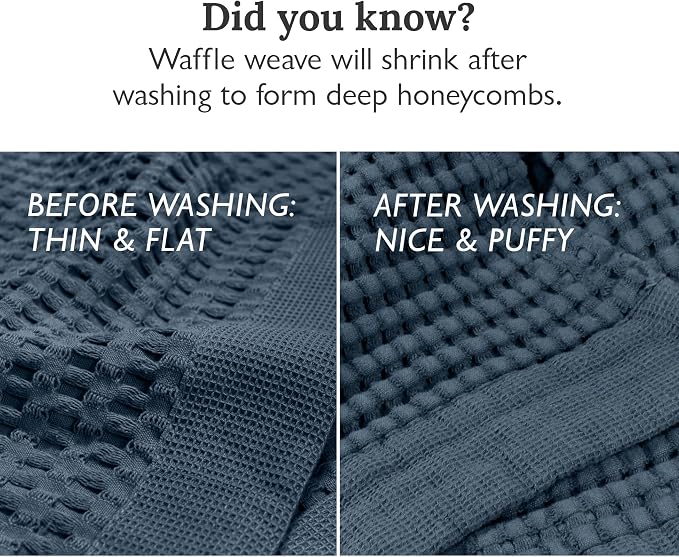GILDEN TREE Waffle Towels for Bathroom Luxury 100% Cotton Bath Towels, Quick - Image 8