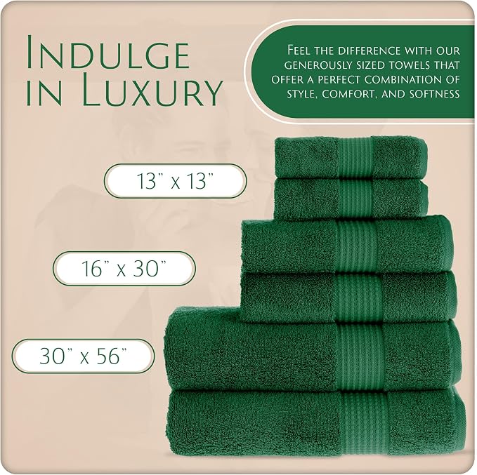 MAURA Basics Bath Towel Sets for Bathroom - Image 2