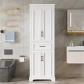 71" Tall Storage Cabinet with Doors and Drawers, Modern Wood Freestanding Tall by Virubi