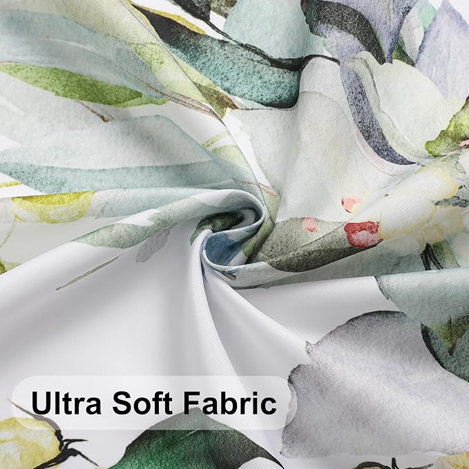 Colorful Star Sage Green Eucalyptus Waterproof Shower Curtain Set - Image 6
