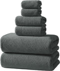 Soft 6 Piece Bath Towels Set, 2 Oversized Large Bath Towel Sheet, 2 Handtowels by REDKISSOnline