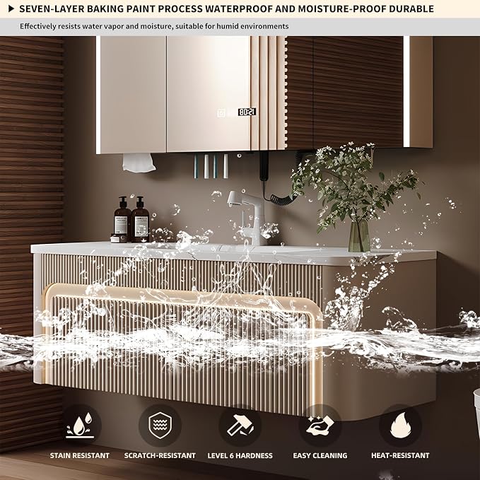 32 inch Bathroom Vanity, Elegant Floating Bathroom Vanity - Image 6
