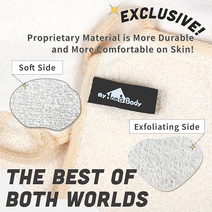 myHomeBody Dual-Textured Exfoliating Washcloth - Image 4