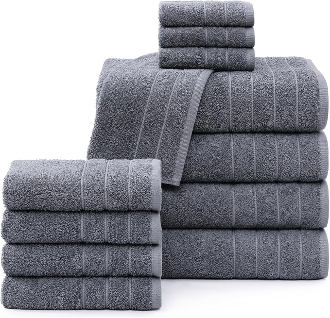 Casa Platino 100% Cotton Luxury Bathroom Towel Set by CasaPlatino