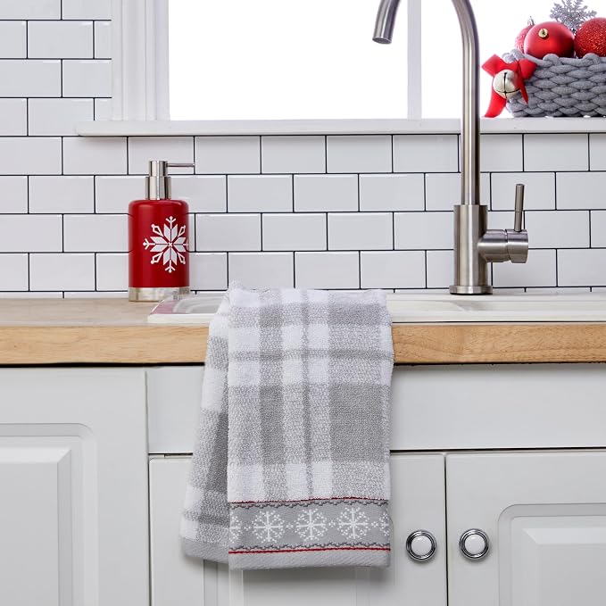 SKL Home Winter/Christmas Whistler Plaid Hand Towel 2pc Set - Image 5
