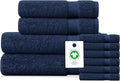 Delara Organic Cotton Luxuriously Plush Bath Towel 10 Piece Set|GOTS & Oeko-TEX by Delara